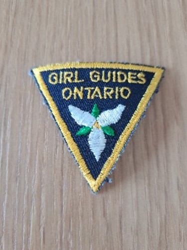 Girl Guides Ontario Canada Cloth Badge. GG35