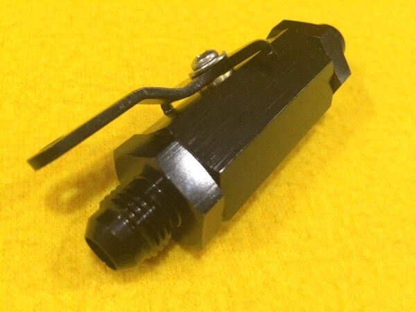 Raceworks RWF-650-06BK AN6 Fuel Shut off valve -6AN p billet Aluminium Black - image 3 of 3