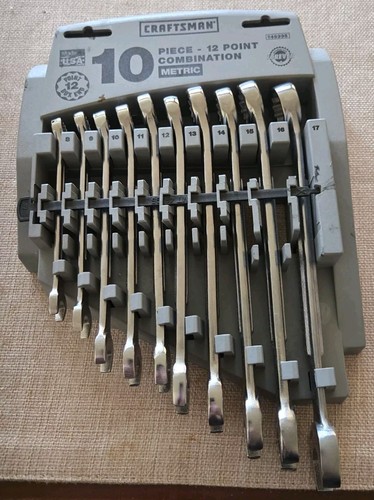 Juego de llaves métricas 46995 NOS Craftsman EE. UU. en estuche de almacenamiento de transporte - Imagen 1 de 7