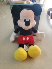 Mickey Mouse Plush Toy 9 in Disney Store Stuffed Animal Red Shorts Yellow Shoes