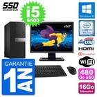PC tour DELL 3040 Bildschirm 22 " Core i5-6500 RAM 16Go SSD 480Go HDMI Windows
