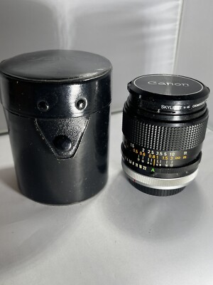 Canon T90 Black SLR 35mm Film Camera w/ Vivitar FD 28mm F2.8