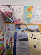 LOT 10 Assorted AMERICAN GREETINGS Greeting Cards Religious Birthday Daughter 