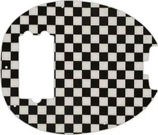 WD Custom Pickguard For Music Man StingRay Classic Bass #CK01 Checkerboard Gr...