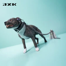 JXK 1/6 American Pit Bull Terrier Model Animal Figure Pet Dog Collector GK Decor