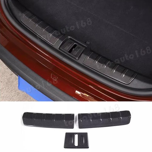Carbon Fiber Rear Door Door Sill Cover Trim 3PCS For Porsche Taycan 2020-2023 - Bild 1 von 14