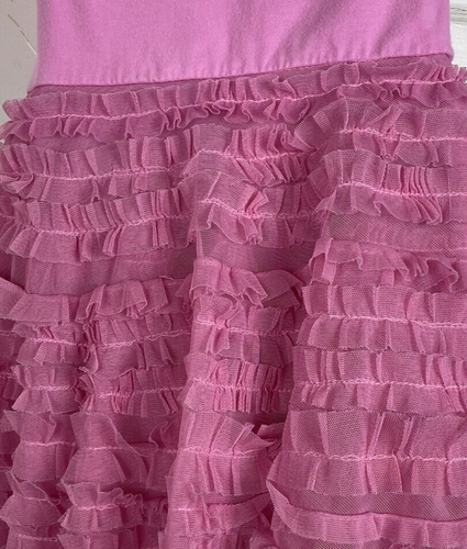 Lemon Loves Lime Girl's 4 Sleeveless Dress Pink Ruffle Tutu Skirt Play Condition - Picture 3 of 5