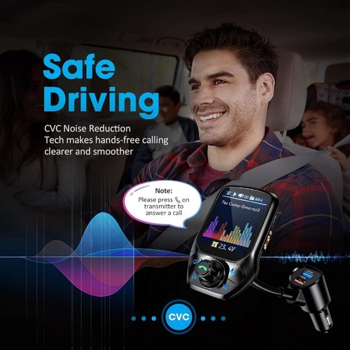 1.8'' Display Wireless Car FM Transmitter Hands-Free Music Player with EQ Mode - Picture 15 of 20