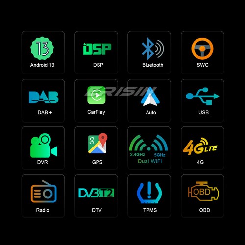 4GB+64GB Android 13 Autoradio Navi Wifi DSP DAB+ CarPlay Fiat Grande Punto Linea - Bild 2 von 24