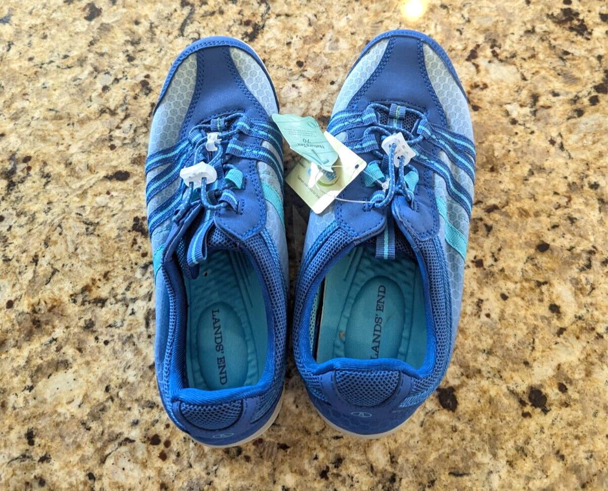 Lands End Women's Water Shoes Sail Blue size