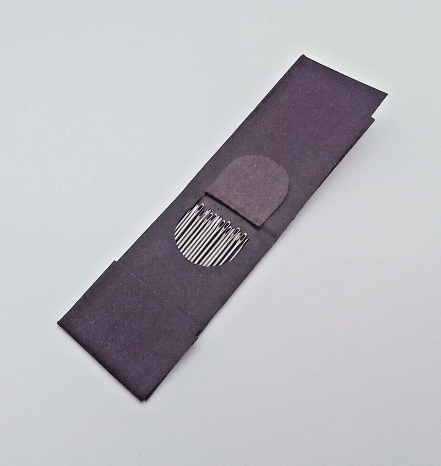 Antike Nähnadeln №1 Lang Ellips – ca. 1890 – im Original-Brief – selten - Bild 2 von 4