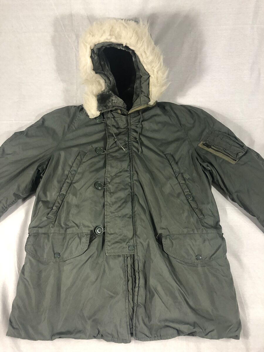 Vtg 1979 US Military Extreme Cold Parka N-3B Lancer Fur Hood Vtg 1979 US Military Extreme Cold Parka N-3B Lancer Fur Hood