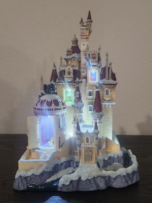 Disney Beauty and the Beast BELLE Light up CASTLE Figurine 10/10