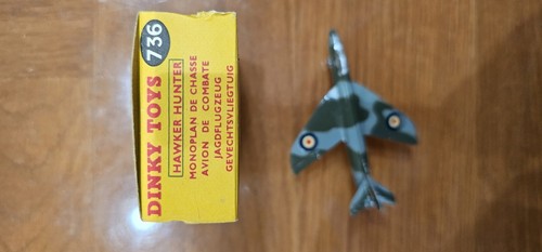 Dinky Toys No:736 Hawker Hunter - Original Box 1955-63 - Picture 4 of 4