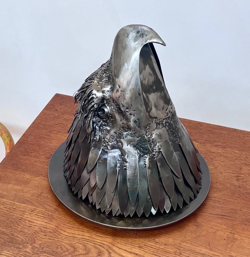1992 Thompson zeitgenössischer Vintage moderner Metalladler Vogel Wandskulptur Kunst Tacoma - Bild 7 von 24