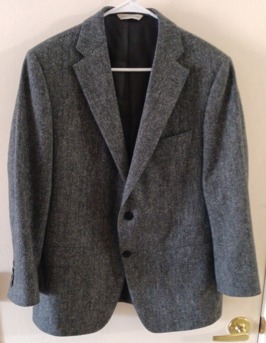 SAMUELSOHN Tweed Wool Blazer Men's 40S Multicolor Pick Stitching Made Canada