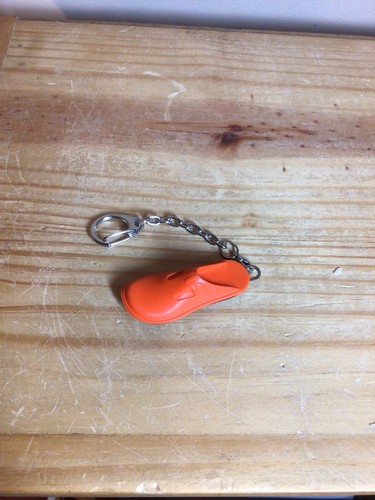 Alegria Schuhe Mini Gummi Schuh Schlüsselanhänger ORANGE Schlüsselring - Bild 1 von 9