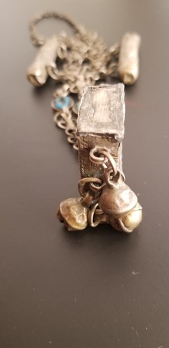 Antik seltener osmanischer Silbertalisman mit islamischen Schriften Handarbeit 75 G - Bild 10 von 18