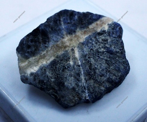 278.65 Carat Natural Earth Mined Raw Blue Sodalite Rough Uncut Loose Gemstone - Picture 5 of 7