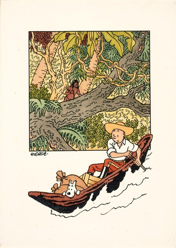 Herge 10 Collection Set of 9 watercolor prints + one gift more - 1944- hq images - Picture 17 of 24