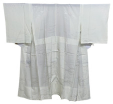 Japanese Vintage Kimono Silk Juban Green Expensive Tradition Heigh 49.6in
