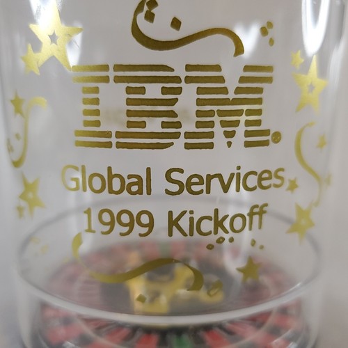 IBM Global Services 1999 Evento de lanzamiento en Las Vegas Copa de bola baja con ruleta - Imagen 5 de 10