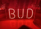 BUD Neon Budweiser Beer Sign Franceformer Transformer 24” x 11” Vintage