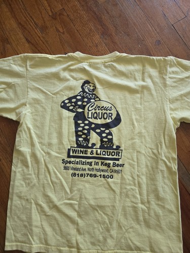 Circus Liquors Old Og Double Sided Tee Shirt  Medium No Ho California - Picture 2 of 8