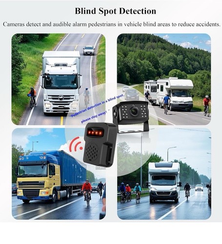 RV Camera System Carplay 10.36" Touch Quad Monitor 1080P Backup Camera - Picture 3 of 16