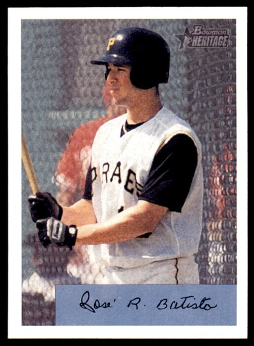 Jose Bautista Rookie Card Bowman Heritage #40 Rookie Pittsburgh Pirates