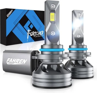 FAHREN/FORSCHER FAHREN 9006/HB4 LED Headlight Bulbs Low/Fog Beam 30000LM 800% Super Bright 6500K