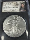 2025-W Burnished American Silver Eagle – NGC MS70 First Day of Issue
