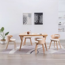 4x Sedie da Pranzo con Telaio in Legno Nere Similpelle Seggiole Cucina vidaXL
