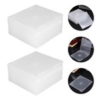 60 Pcs  Transparent Single CD DVD Case Boxes Slim Clear Storage Organizer