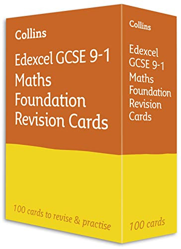 Edexcel GCSE 9-1 Maths Foundation Revision Cards: Ideal for h... by Collins GCSE - Bild 1 von 2