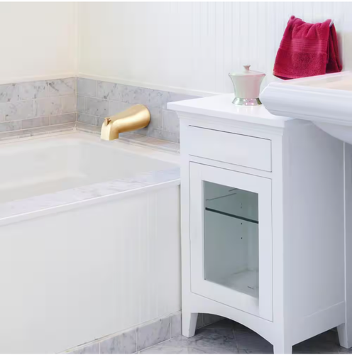 Slip-On Tub Diverter Spout in Satin Gold Design House - Picture 7 of 7