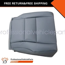 2007-11 For Honda CR-V Driver Side Bottom Replacement Leather Seat Cover Dk Gray