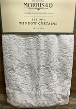 William Morris & Co. STRAWBERRY THIEF Window Curtains Panels Set Pair - 38 x 84”