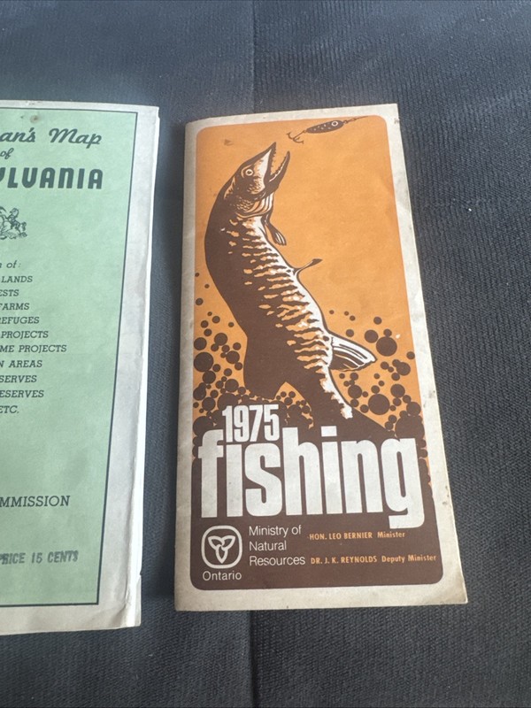 1960’s Fishing, Hunting Brochures, Maine, Yukon, Tags Pennsylvania Thommen 