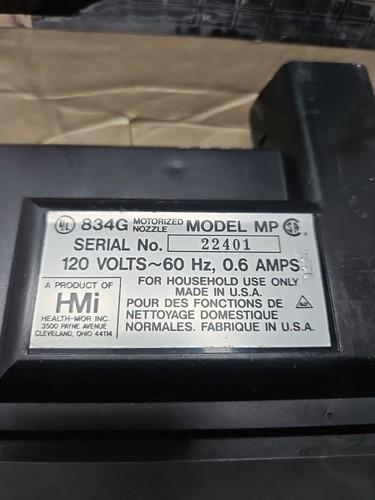 Mini Boquilla Motorizada Pow-R Modelo 834G Caja Limpia Sin Probar Incluida - Imagen 4 de 5