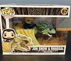 Funko Pop Rides Jon Snow & Rhaegal #67 Game of Thrones GITD Dragon HBO