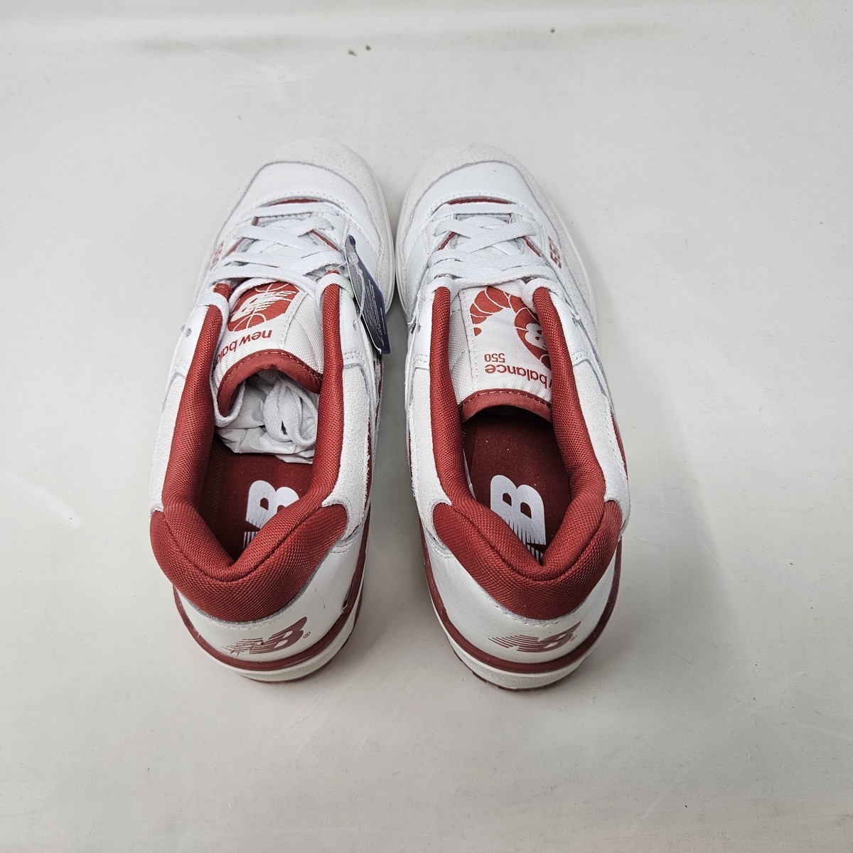 New Balance 550 White Red Terracotta BB550STF Men\'s Shoes 12 New Balance 550  main image 4