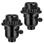 UL Listed E26 Light Socket, Threaded Lamp Socket Replacement with On/Off Switch