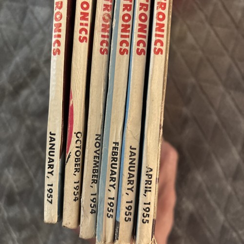 6 Back Issue Popular Electronics Including First Issue 1954-57 Theremin Cover - Foto 18 di 18