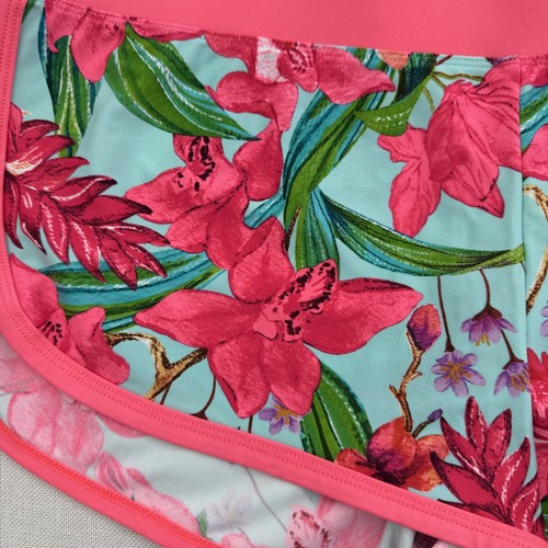 Body Glove Swim Shorts Womens Size Large Floral Board Surf Beach Pink Tropical - Picture 2 of 4