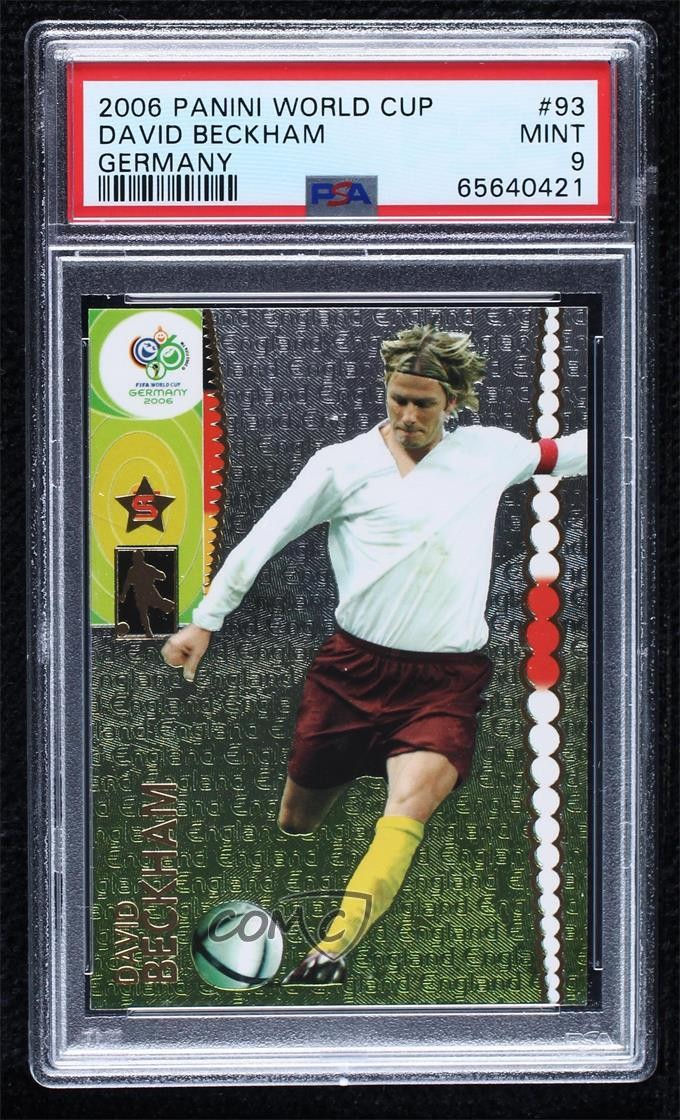 2006 Panini FIFA World Cup Germany David Beckham #93 PSA 9 MINT 07kd