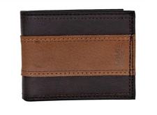 Levi's Wallet - Men's RFID-Blocking Extra Capacity Bifold Leather Wallet Brown