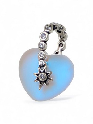 New Authentic PANDORA Shooting Star Moonstone iridescent Heart