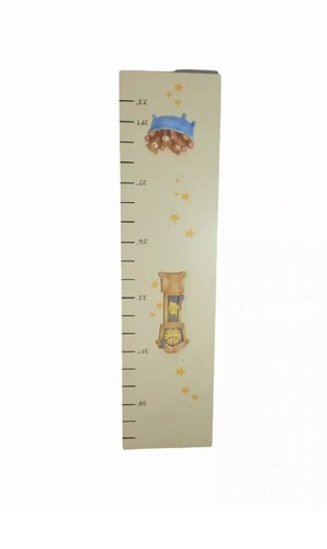 Vintage Humpty Dumpty Child Growth Wooden Chart foldable Wall Hanging & Ceramic  - Picture 11 of 12