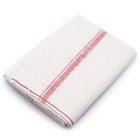 Azmaya Natural Traditional Japanese Linen Tea Towel Cloth - Red Stripe